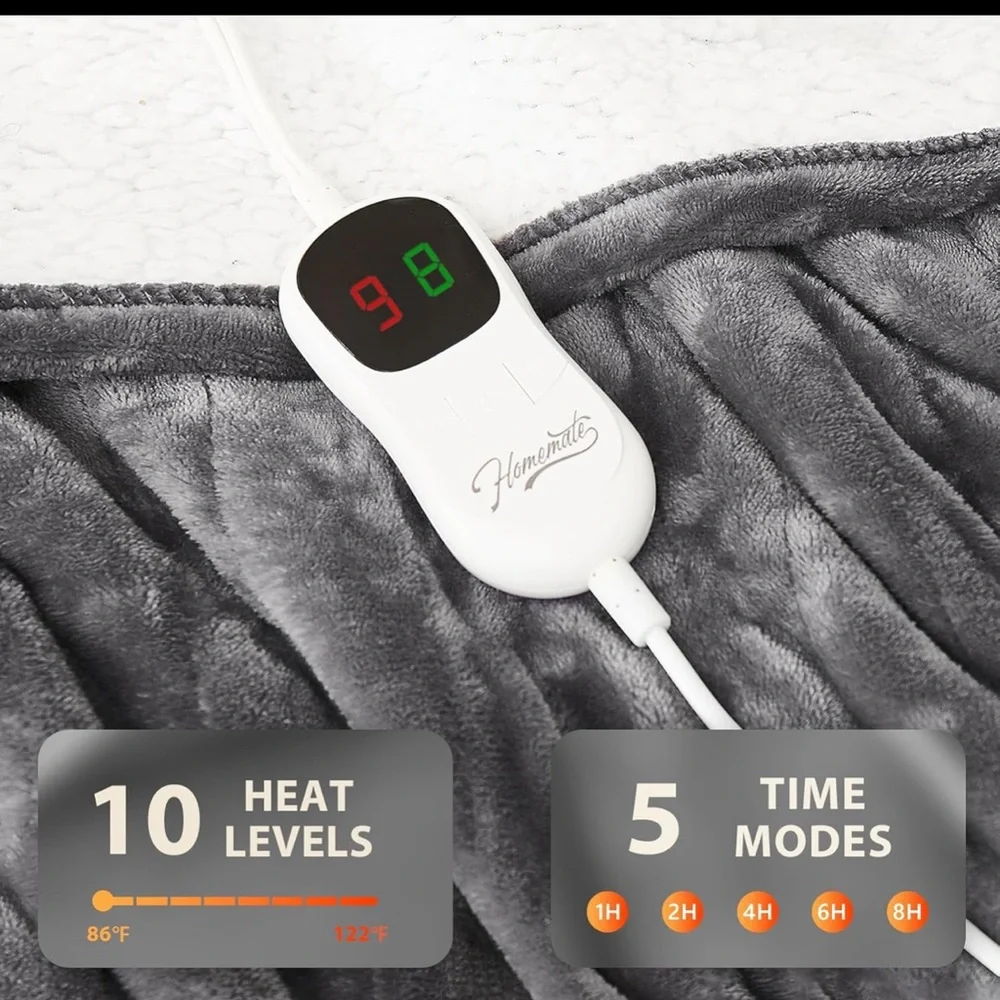 Gray Electric Heated Blanket Controller